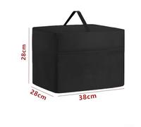 Protector para polvo Rebanadora Tela Oxford Negra Protector para | Tela Oxford , impermeable total, para ajuste exacto 38x28x28cm, para ideal cocina profesional