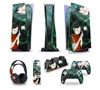 Protector Para PS5 Consola Disc Edition & Digital Edition Pegatina Vinilo Calcomanía Cubierta Para Ps5 Mando & Estación Carga & Auriculares & Mando Multimedia 65525 Sin Residuos(Disc Version)