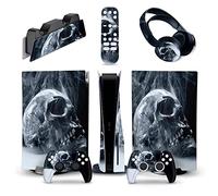 Protector Para PS5 Consola Disc Edition & Digital Edition Pegatina Vinilo Calcomanía Cubierta Para Ps5 Mando & Estación Carga & Auriculares & Mando Multimedia 71378 Sin Residuos(Digital Edition)