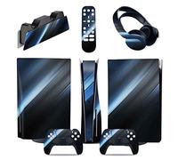 Protector Para PS5 Consola Disc Edition & Digital Pegatina Vinilo Calcomanía Cubierta Para Ps5 Mando & Estación Carga & Auriculares & Multimedia 10057 Sin Residuos(Digital Edition)