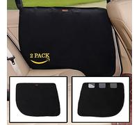 Protector para Puerta de Coche para Perros, Cubierta Impermeable Antirrayones 2 Unidades, Tela Oxford Beige, 66x56 cm - Fácil Instalación con Cinta Mágica, Compatibilidad con SUV (negro)