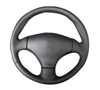 Protector para Volante Coche Antideslizante De Cuero Microfibra para Peugeot 206 1998-2005 SW 2003-2005 CC 2004 2005(B-Red thread5)