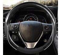 Protector para Volante De Coche Accesorios Antideslizantes Cuero Microfibra para Toyota E'Z para RAV4 2013 2014 2015-2019(Negro)