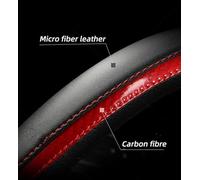Protector para Volante De Coche Accesorios Cuero Antideslizantes para Mazda CX-3 CX-4 CX-5 CX-7 CX-9 para Funda para(Orange)