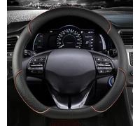 Protector para Volante De Coche, Accesorios Interiores Cuero PU En Forma D para Hyundai Ioniq 2016-2022(Coffee)