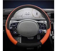 Protector para Volante De Coche, Accesorios Interiores Cuero PU En Forma D para Hyundai Ioniq 5 2016-2022(Orage)