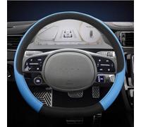 Protector para Volante De Coche, Accesorios Interiores Cuero PU En Forma D para Hyundai Ioniq 5 2016-2022(BLU)