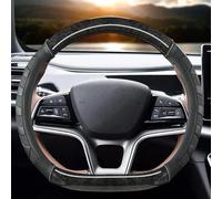 Protector para Volante De Coche Cubierta Protectora Antideslizante para para BYD para Qin Plus 2020 2021 2022 2023(Negro)