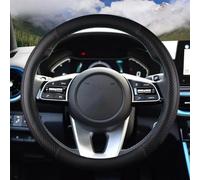 Protector para Volante De Coche Embellecedor Cuero Antideslizante Accesorios para Automóviles para Kia para Sportage KX5 2016 2017 2018 2019 Fácil de Instalar(Negro)