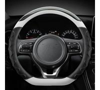 Protector para Volante De Coche, Fácil Instalar, Forma D, Accesorios para Kia para Forte GT 2019 2020 2021(Bianco)