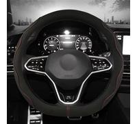 Protector para Volante De Coche, Gamuza Cuero Vaca En Forma D, para Golf 8 MK8 VIII R GTI 2019-2022, Accesorios para Automóviles(C)