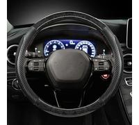 Protector para Volante De Coche Grano Madera Caoba para Claridad 2016 2017 2018 Accesorios para Automóviles(Negro)