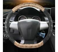 Protector para Volante De Coche para Toyota para Corolla 2011 2012 2013 Embellecedor Cuero Microfibra Antideslizante Accesorios para Automóviles Fácil de Instalar(Beige)