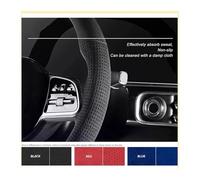 Protector para Volantes para Golf 7 para GTI para Golf para R MK7 para VW para Polo para GTI Auto Interior Cubierta del Volante Coche Trenzado Fibra Carbono(Yellow Thread)