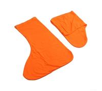 Protector para zapatos de pierna alta, antiarena del desierto, antigranos, para deportes al aire libre, pícnic, peso ligero, verde (38-45 naranja naranja)
