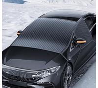 Protector Parabrisas Coche para Toyota Porte 2004-2020, Protección del Parabrisas en Invierno, Funda Plegable Parabrisa Delantero,Black+Orange