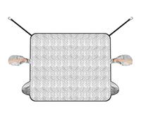 Protector Parabrisas Hielo, Protector Hielo Parabrisas Coche, Protector Luna Coche Hielo Heladas, Protector de Parabrisas de Hielo con Magnético, Protección Solar Contra Heladas(165 x 142 cm)