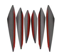 Protector Parachoques Coche, 6 Piezas Universal Protector Car Corner Bumper Guard, alerones de Goma para carrocería de Coche, separadores de Labios universales para Parachoques Delantero de Coche