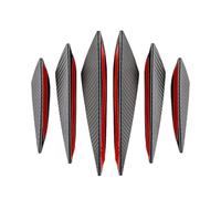 Protector Parachoques Coche para Kia Rio (DC JB UB YB 2000-2025 2026), 6 Piezas Alerones Canard Labio Delantero, Aletas Divisor Aerodinámico Exterior, Anticolisión Antiarañazos