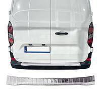 Protector Parachoques Trasero Compatible con Ford Transit/Tourneo Custom (2º Generacion) | Desde 2023+ Acero Inoxidable Cromado Proteccion para Borde del Maletero De Carga