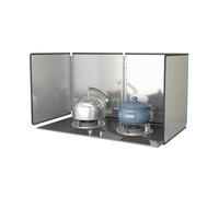 Protector Pared Antisalpicaduras Cocina, Protector Salpicaduras Cocina Plegable para Estufas y Sartenes Acero Inoxidable Fácil de Limpiar