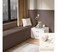 Protector pared Cama Niños, Acolchado Anticolisión, Pegatinas Autoadhesivas Tapizadas, Paneles Decorativos DIY Multiusos para Dormitorio, Sala de Juegos o Cama(A4,20 CM x 2 M 2pcs)