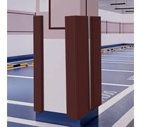 Protector Pared Garaje, Protector Columnas Garaje Pared, Columna Parking Tiras Autoadhesivas, para Puertas de Automóviles Garajes Cocheras Estacionamientos Brown 7.9x78.7in/20x200cm 1PCS