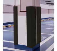 Protector Pared Garaje, Protector Columnas Garaje Pared, Columna Parking Tiras Autoadhesivas, para Puertas de Automóviles Garajes Cocheras Estacionamientos Black 7.9x78.7in/20x200cm 3PCS