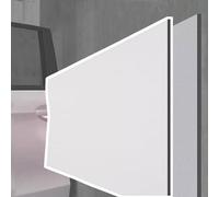Protector Pared Garaje Protectores de Parachoques de Pared de Puerta de Coche de 1 CM de Espesor para estacionamiento/Protector de Pared de Garaje(White,W 60 CM L 10 M)