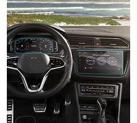 Protector Película Protectora De Pantalla LCD De Vidrio Templado para Navegación De Coche, Pegatina Protectora Salpicadero para VW Tiguan 4MOTION R-Line 2021(C)