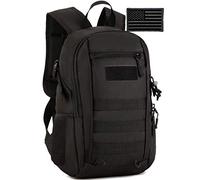 Protector Plus mochila táctica pequeña mochila militar mochila militar ataque ejército bolsa de ciclismo senderismo camping (paquete incluido), negro