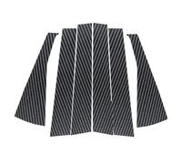 Protector Puertas Coche Para Mercedes Para Benz Clase A W169 Hatchback De 5 Puertas 2005-2012 6 Piezas De Pegatinas Para Molduras De Pilares De Ventanas Y Puertas De Coche(Carbon fiber look)