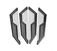 Protector reflectante de bordes de puerta de coche, tira de protección contra arañazos, fibra de carbono, moldura lateral del vehículo con cinta reflectante antiarañazos para visibilidad nocturna y