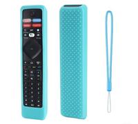 Protector remoto de silicona compatible con dispositivos de TV RF402A y NH800UP que soportan el uso diario y la resistencia ambiental (azul luminoso)