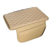 Protector Reposabrazos Coche Almohadilla para caja reposabrazos coche, bolsa almacenamiento Interior, cubierta protectora mano Central que aumenta altura Funda Reposabrazos Apoyabrazos(Beige)