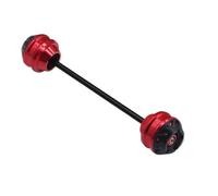 Protector Rueda Delantera Contra Caídas Motocicleta Para Ninja1000 650 1000SX Z1000SX Z1000 Z750 Para Versys650 Control deslizante del marco de la motocicleta(trasero rojo)