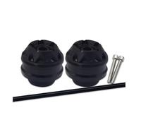 Protector Rueda Horquilla Eje Delantero CNC Moto Deslizadores Choque Tapa Almohadilla Para K1600B K1600GT K1600GTL K1600 B GT GTL 2010-2019 Deslizadores marco(Frente negro)