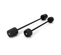 Protector Rueda Motocicleta Para Aprilia RSV4 RF RSV4 RR RSV4 R Para Tuono V4 RR 2009-2022 Deslizadores Choque Horquilla Eje Trasero Delantero Protectores colisión(Negro)