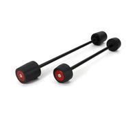 Protector Rueda Motocicleta Para Aprilia RSV4 RF RSV4 RR RSV4 R Para Tuono V4 RR 2009-2022 Deslizadores Choque Horquilla Eje Trasero Delantero Protectores colisión(ROJO)