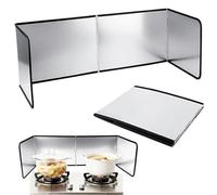Protector Salpicaduras Cocina, Cocina Funda Protectora de Cocina Plegable, Plegabl Protector de Aceite Estufa de Gas, 4 Lados Plegable Protección Antisalpicaduras, para Cocina (37,6×29,2×29,4 cm)
