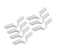 Protector separador de dedos pequeños de 3 orificios, corrector de dedos elásticos suaves, utilizado para dedos superpuestos, clasificación(Transparente)