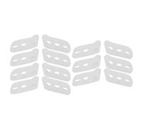 Protector separador de dedos pequeños de 3 orificios, corrector de dedos elásticos suaves, utilizado para dedos superpuestos, clasificación(Transparente)