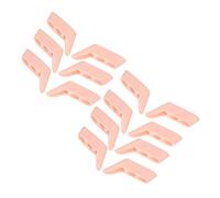 Protector separador de dedos pequeños de 3 orificios, corrector de dedos elásticos suaves, utilizado para dedos superpuestos, clasificación(Transparente)