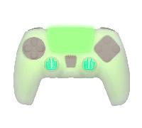 Protector de Silicona Glow In The Dark + Grips + Pegatina Touchpad, para mando Playstation 5 (PlayStation 5)