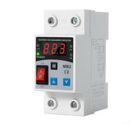 Protector Sobretensión 63A 230V Carril DIN PC | Protección sobretensión, carril DIN, sin tornillos, instalación rápida, hogar oficina