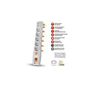 Protector sobretensiones ACAR P7 gris 5m W0119