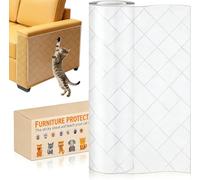 Protector Sofá Gatos Arañazo 30CM * 5M Adhesivo Protector de Muebles Gatos Mate Antiarañazos Sofa Protector de Sofá Anti Gato para Puerta, Pared, Gabinete (Diseño de celosía)