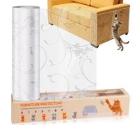 Protector Sofá Gatos Arañazo 30CM * 5M Adhesivo Protector de Muebles Gatos Mate Antiarañazos Sofa Protector de Sofá Anti Gato para Puerta, Pared, Gabinete (Diseño de Enredaderas)