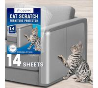 Protector Sofa Gatos Arañazo Adhesivo | 14 Piezas | Protector de Muebles Anti Arañazos Gatos Protector Puertas Arañazos Perro | Rascador para Gatos Sofa | Antiarañazos Gatos Sofa | Gatos Accesorios
