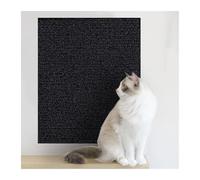 Protector Sofa Gatos Arañazo Alfombrilla for rascar Gatos, Alfombra autoadhesiva Recortable, rascador, Muebles, sofá, Protector de Pared Esquina(Black,30x60CM)